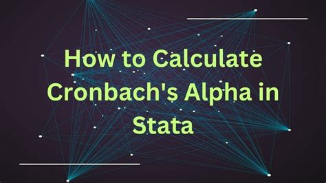 cronbach's alpha stata